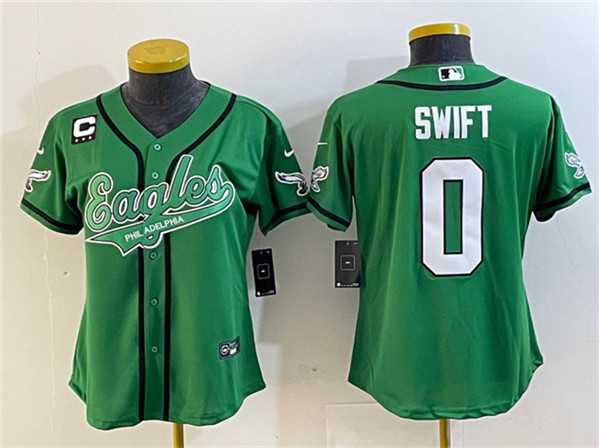 Women's Philadelphia Eagles #0 D'andre Swift Green With 3-Star C Patch Cool Base Stitched Baseball Jersey(Run Small),We sell and wholesale Women's Philadelphia Eagles #0 D'andre Swift Green With 3-Star C Patch Cool Base Stitched Baseball Jersey(Run Small) on line form chian!